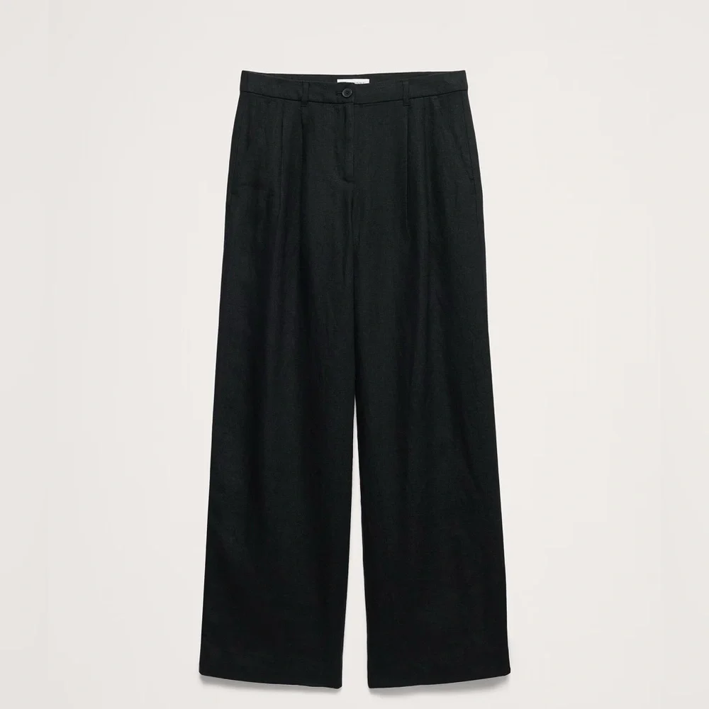 NWT! Banana Republic The Soho Wide-Leg Pant in Linen - 2 Petite 🖤